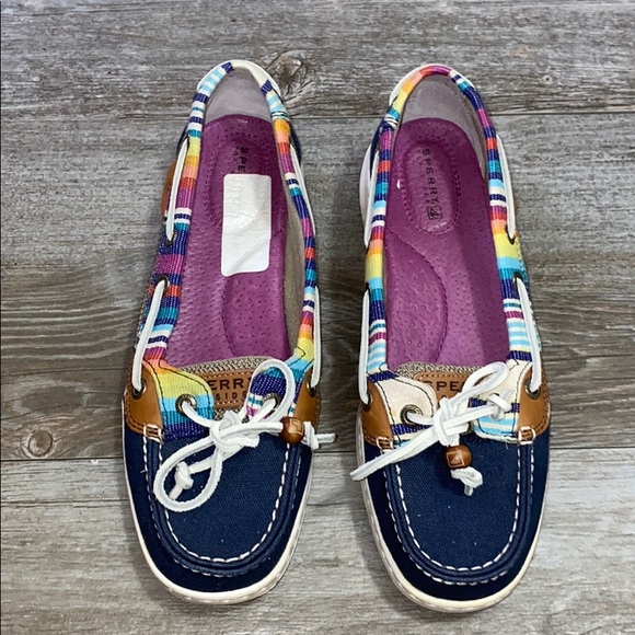 colorful boat shoes